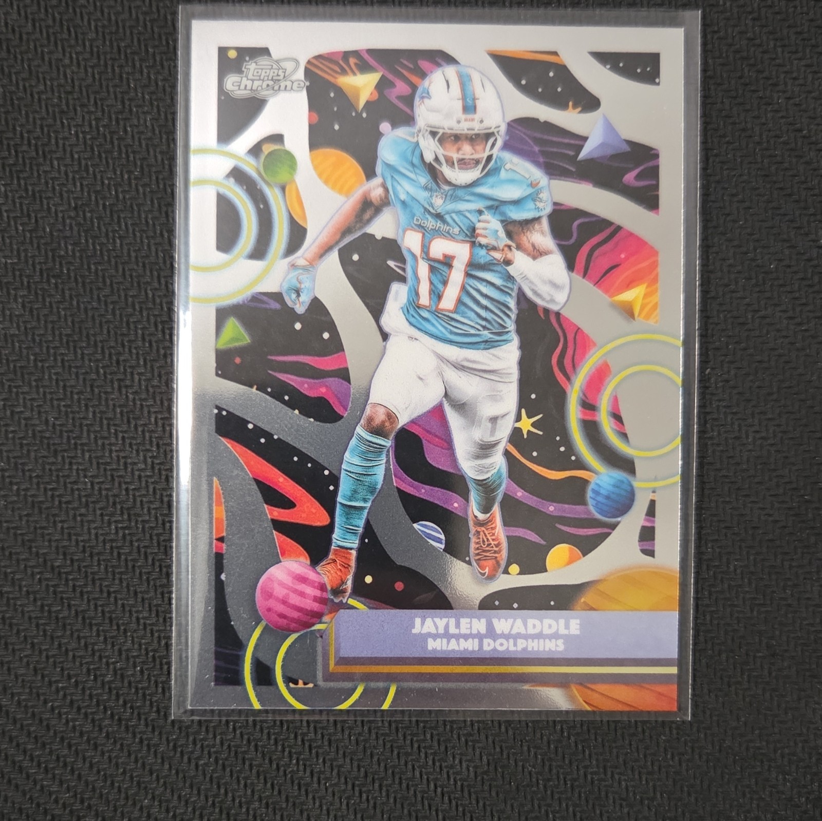Topps Cosmic Chrome Jaylen Waddle Miami Dolphins Base Set #61 2025
