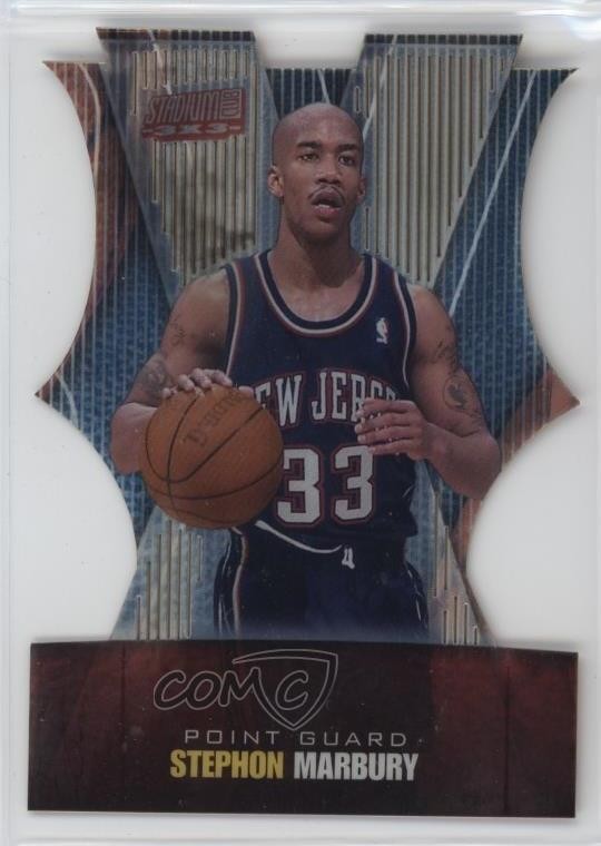 1999-00 Topps Stadium Club 3×3 Luminous Stephon Marbury #3×3/2B 4at