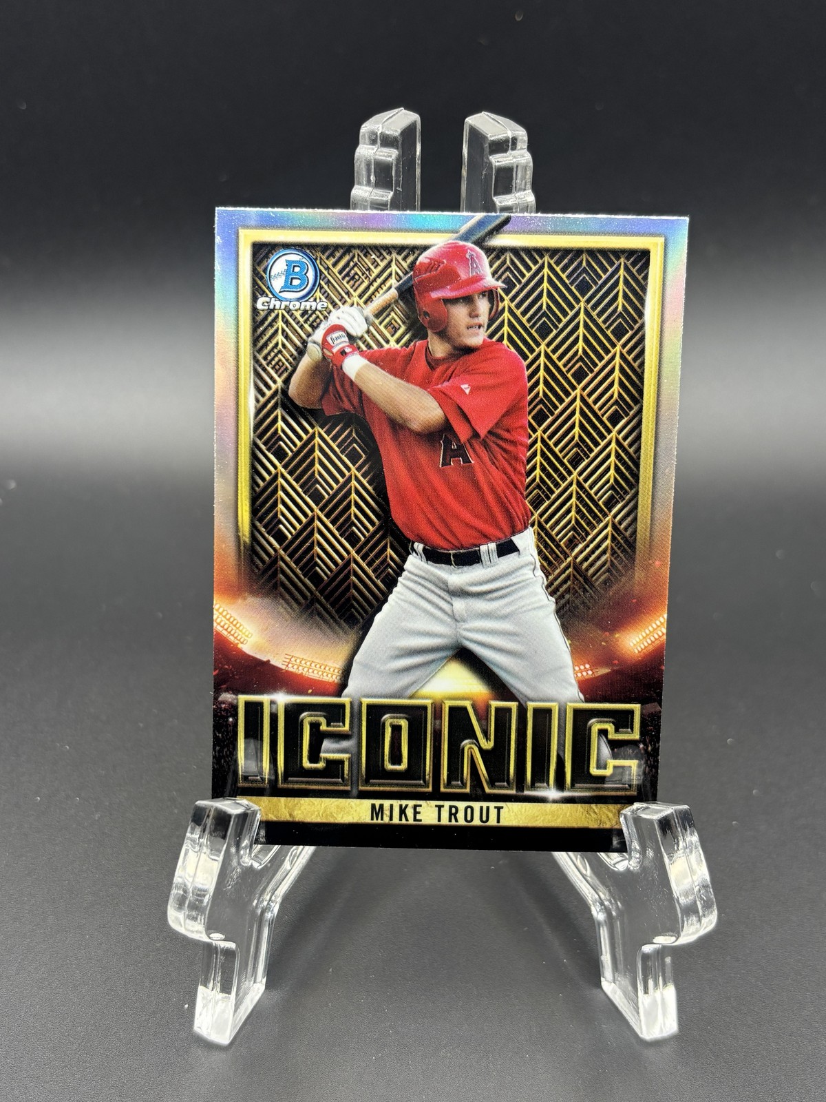 2023 Bowman Chrome- Mike Trout #BI-1 Bowman Iconic Angels