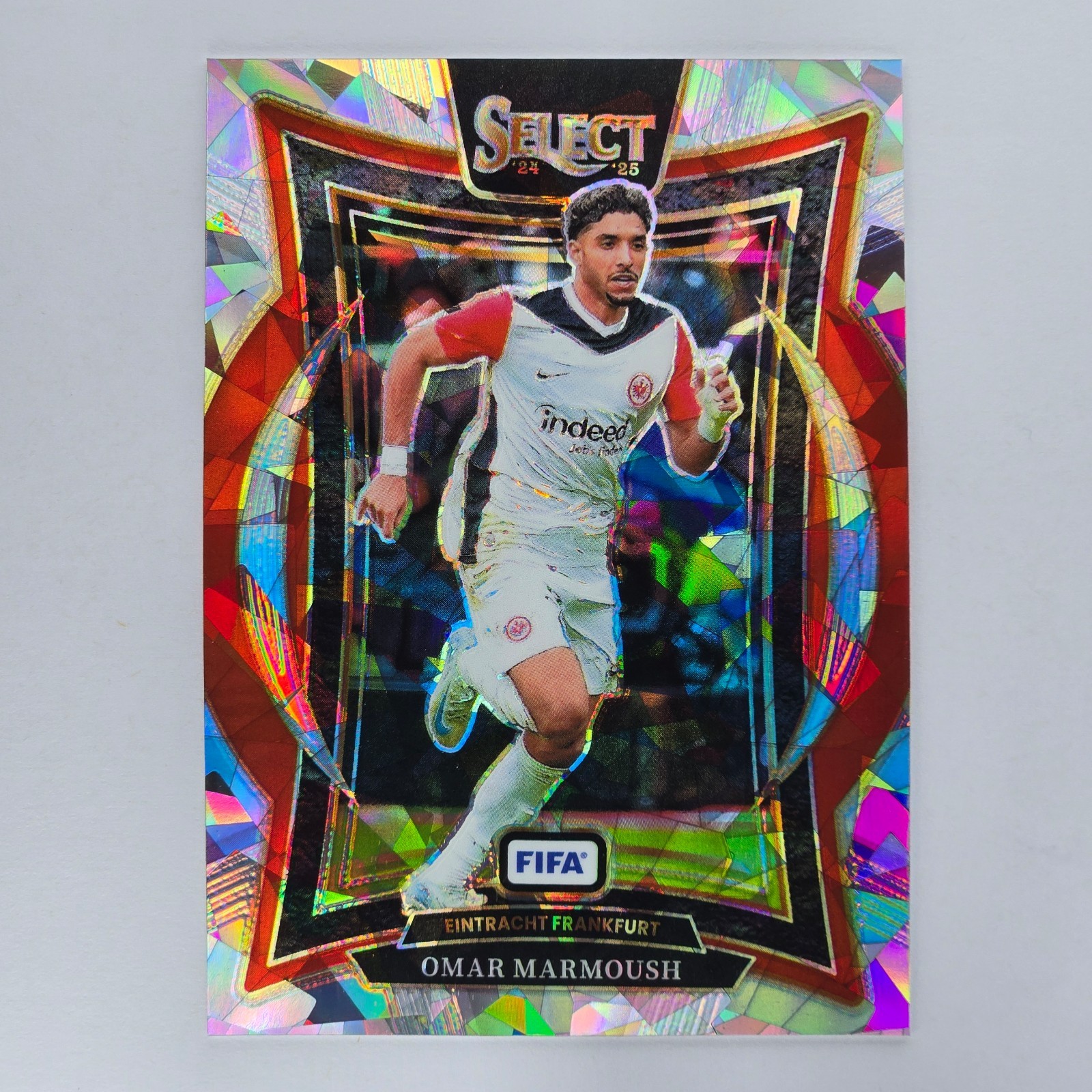 2024-25 Select FIFA Omar Marmoush #32 Cracked Ice Prizm Eintracht Frankfurt