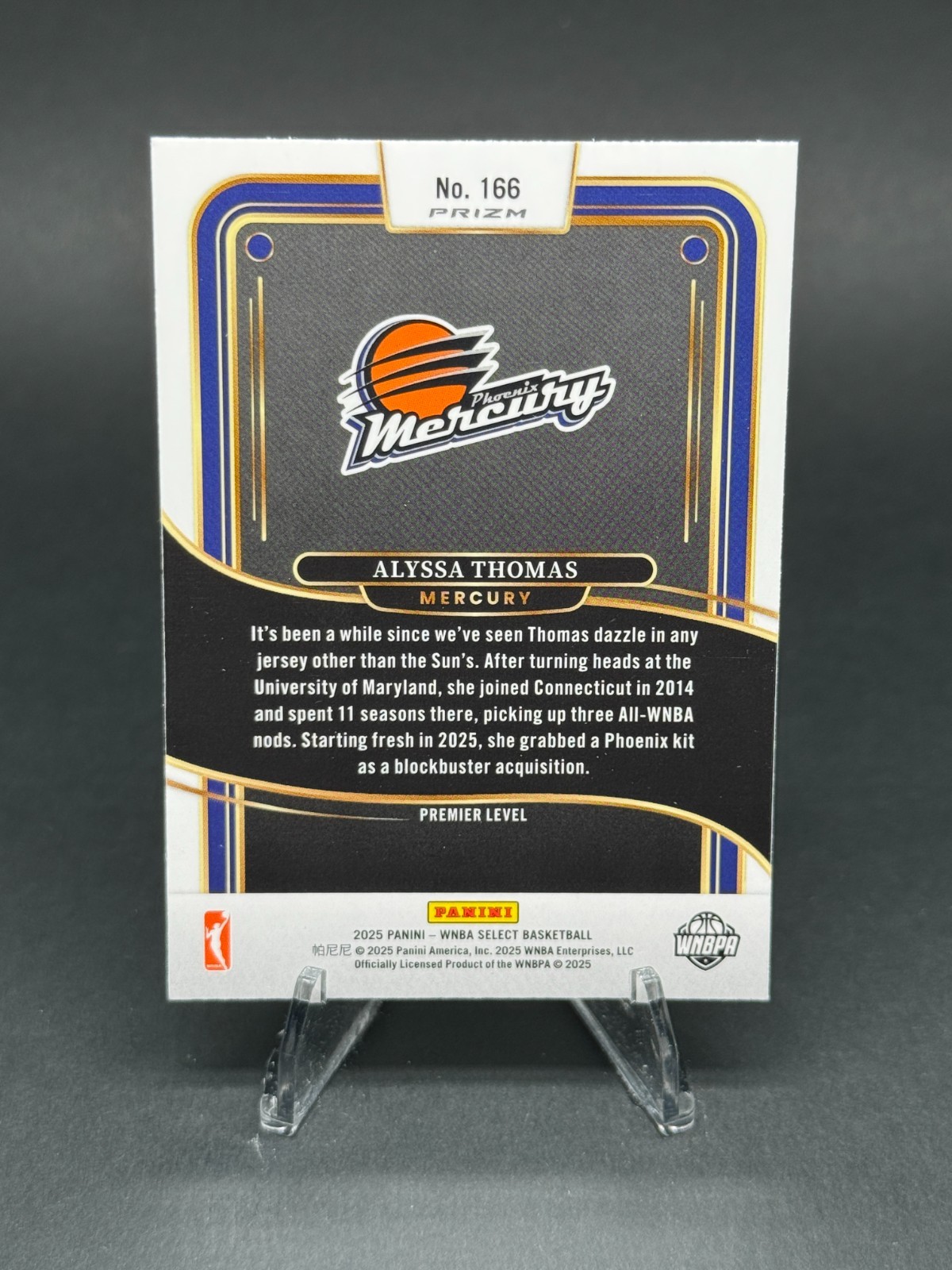 2025 WNBA Select Silver Prizm #166 Premier Alyssa Thomas