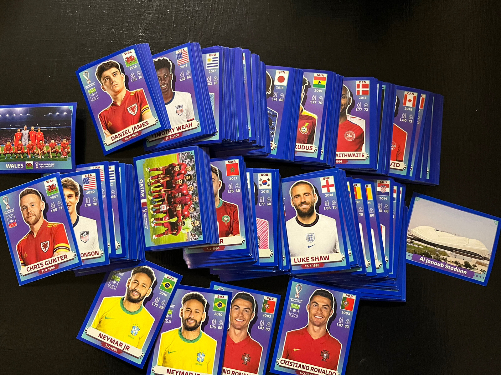 2022 World Cup Qatar Panini Stickers USA EDITION BLUE BORDER PARALLEL PICK #4
