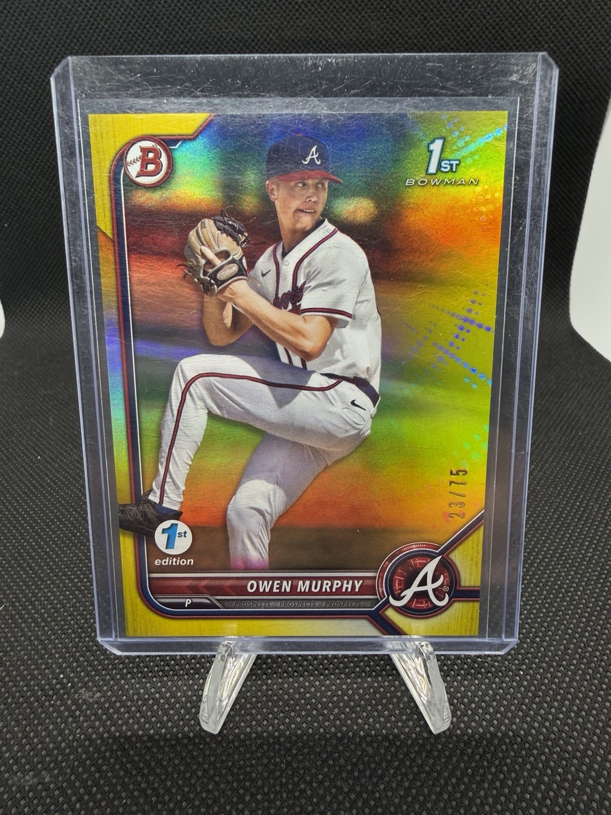 2022 Bowman Draft OWEN MURPHY #BD-145 1st Edition YELLOW /75 FOIL Y605