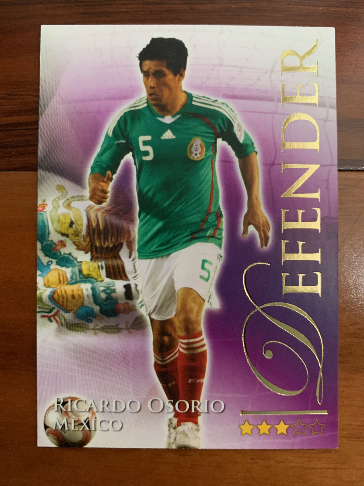 2010 Futera World Football Soccer Mexico RICARDO OSORIO MINT