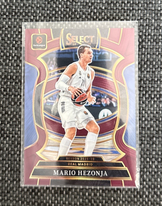 2025-26 Panini Select Euroleague Mario Hezonja Maroon Concourse 74/175