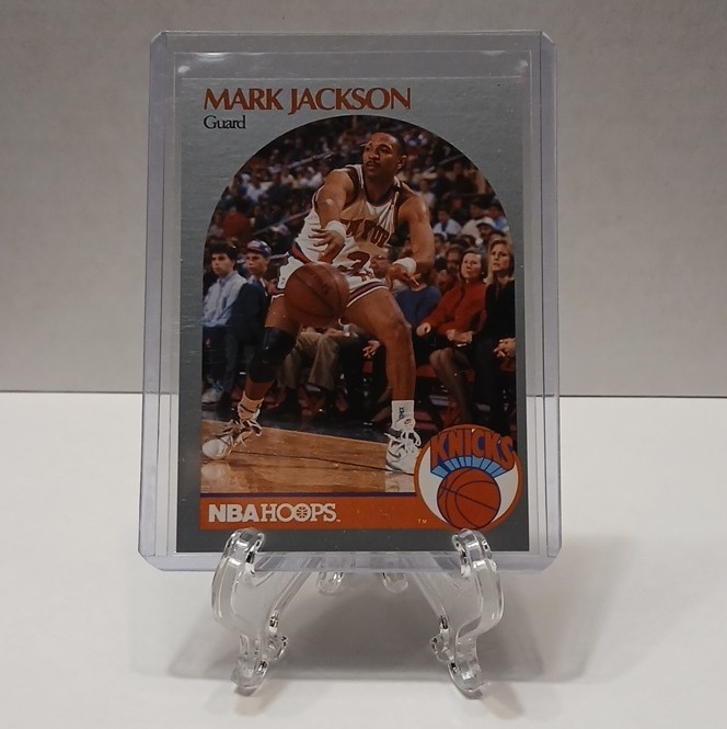 1990-91 NBA Hoops #205 Mark Jackson Knicks (Menendez Brothers Courtside)