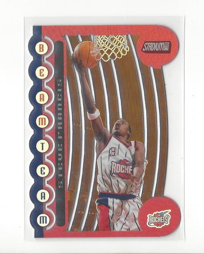 2000-01 Stadium Club Beam Team #BT7 Steve Francis Rockets /500 SP!!