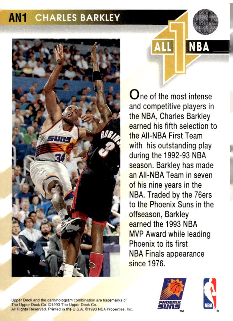 1993-94 Upper Deck #AN1 Charles Barkley All-NBA
