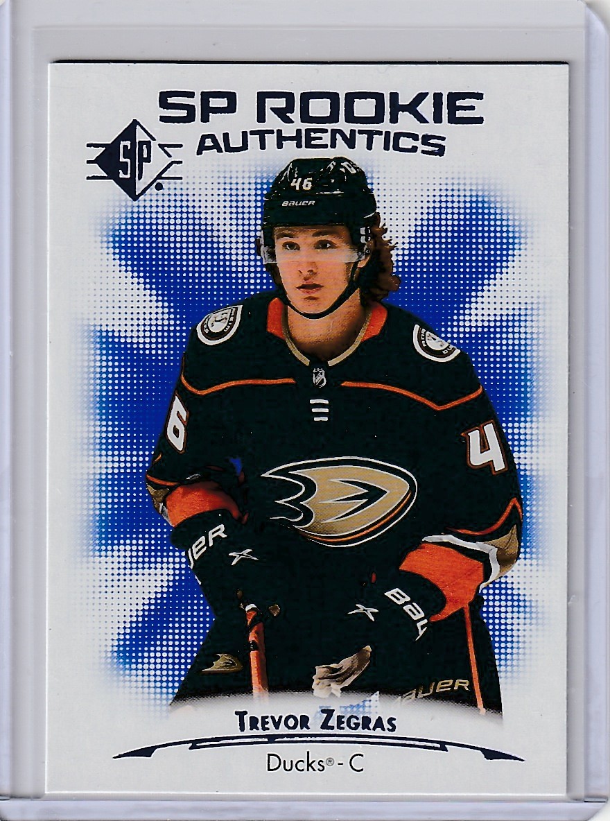 2021-22 SP #101 Trevor Zegras Blue