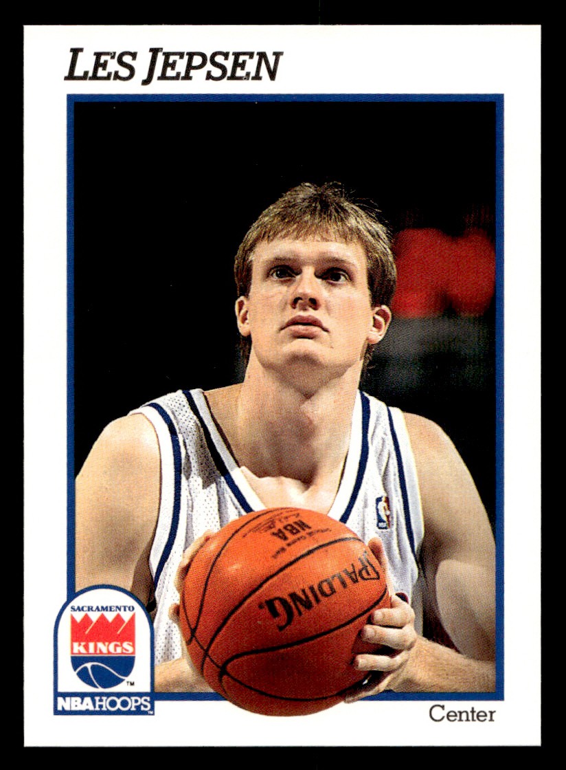1991-92 NBA Hoops – Les Jepsen #427 Basketball Sports Card Raw Trading Card