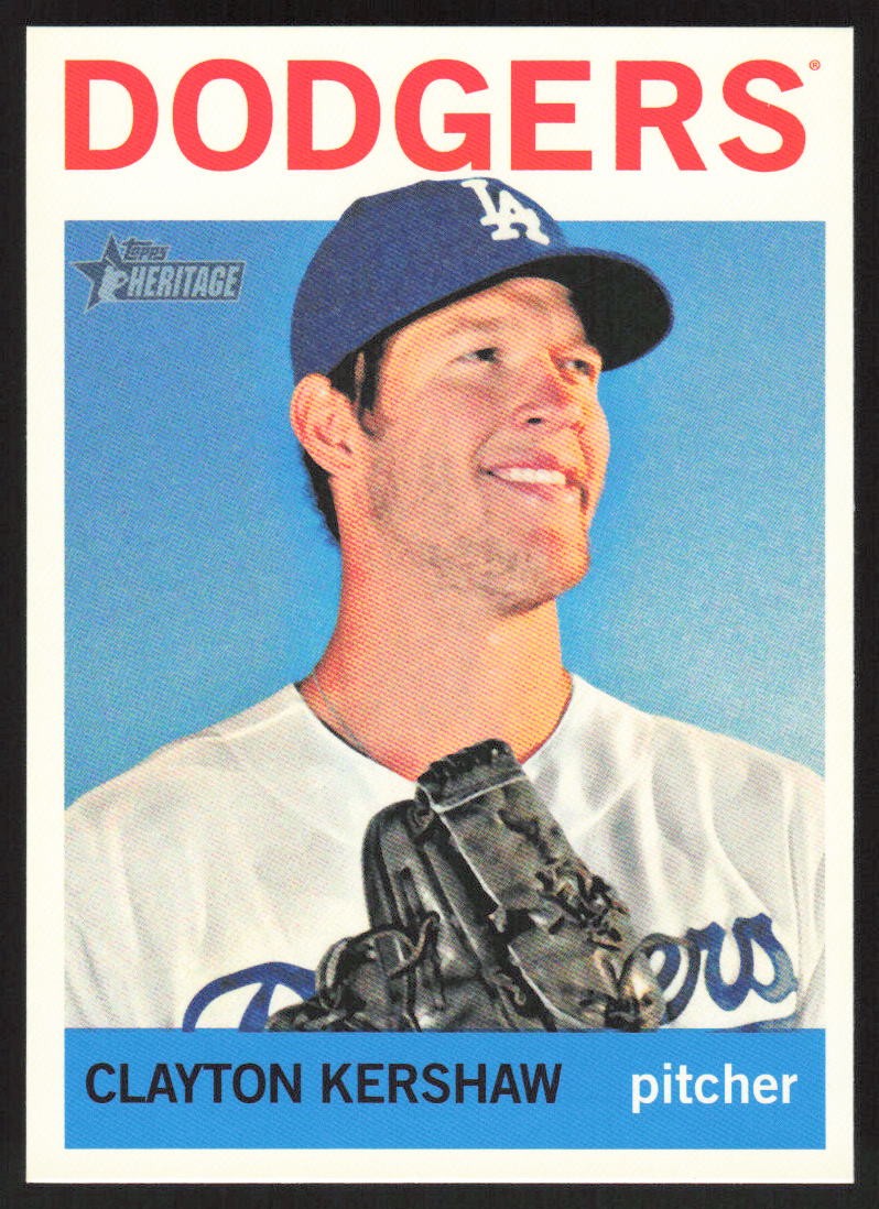 2013 Topps Heritage Clayton Kershaw #200 Los Angeles Dodgers