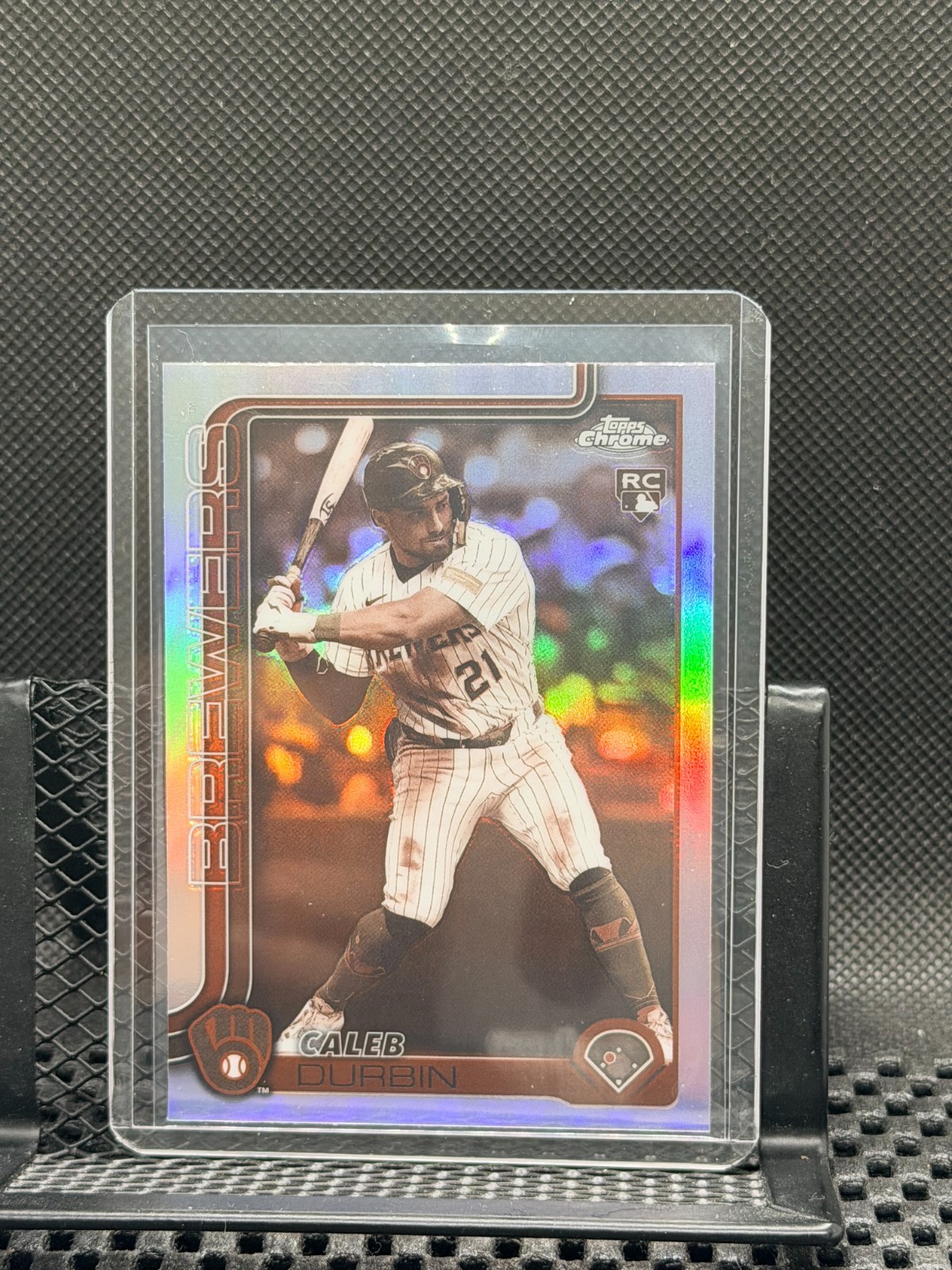 Caleb Durbin RC 2025 Topps Chrome Update Sepia Refractor #USC82 Brewers